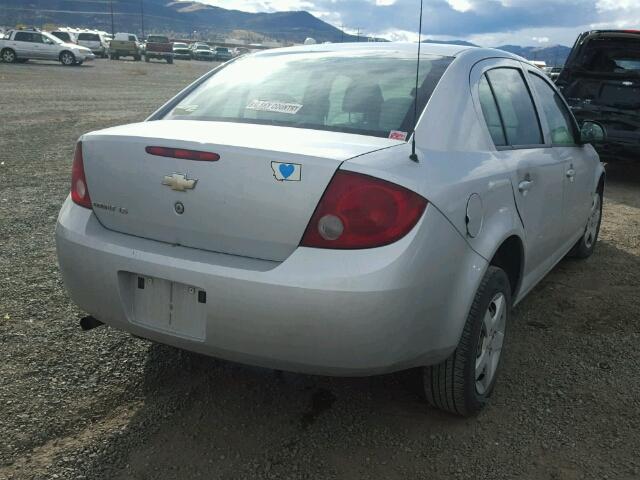 1G1AK55F367850464 - 2006 CHEVROLET COBALT LS SILVER photo 4