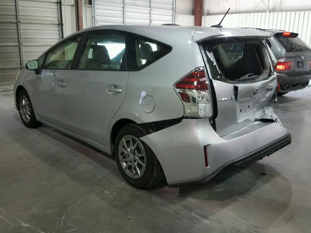 JTDZN3EU5HJ066264 - 2017 TOYOTA PRIUS V SILVER photo 3