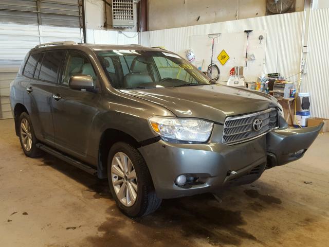 JTEEW44A282014587 - 2008 TOYOTA HIGHLANDER GREEN photo 1