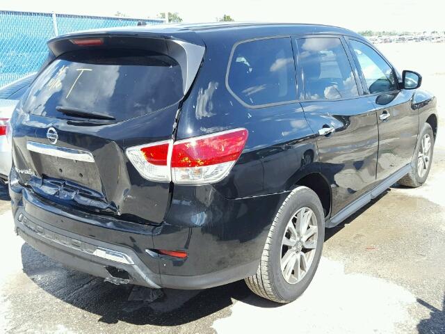 5N1AR2MN8DC676501 - 2013 NISSAN PATHFINDER BLACK photo 4