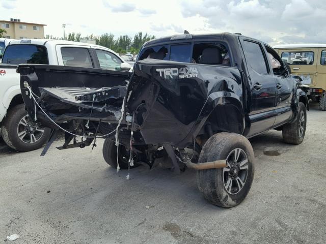 5TFCZ5AN1GX023749 - 2016 TOYOTA TACOMA DOU BLACK photo 4