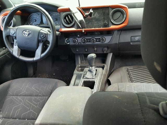 5TFCZ5AN1GX023749 - 2016 TOYOTA TACOMA DOU BLACK photo 9