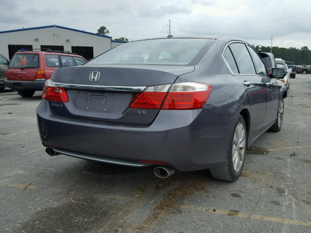 1HGCR3F84DA043095 - 2013 HONDA ACCORD GRAY photo 4