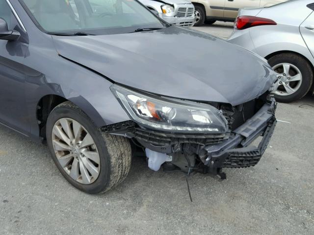 1HGCR3F84DA043095 - 2013 HONDA ACCORD GRAY photo 9