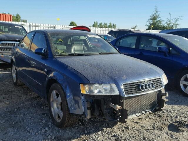 WAUJC68E04A148936 - 2004 AUDI A4 1.8T BLUE photo 1