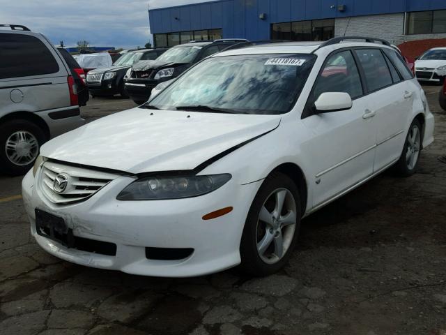 1YVHP82DX45N91910 - 2004 MAZDA 6 S WHITE photo 2