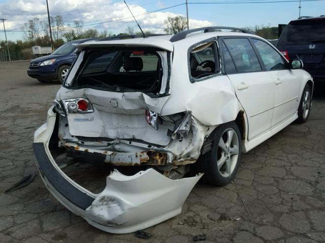 1YVHP82DX45N91910 - 2004 MAZDA 6 S WHITE photo 4