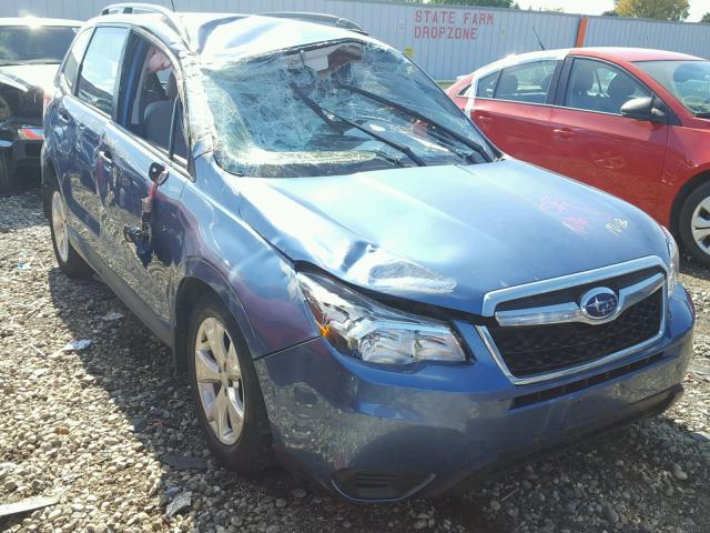 JF2SJABC0FH802076 - 2015 SUBARU FORESTER 2 BLUE photo 1