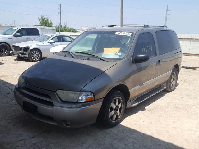 4N2ZN16T81D816963 - 2001 NISSAN QUEST SE BROWN photo 2