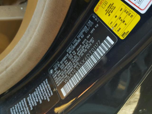 WBAHL835X6DT01177 - 2006 BMW 750 I BLUE photo 10