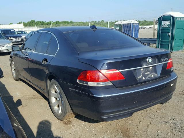 WBAHL835X6DT01177 - 2006 BMW 750 I BLUE photo 3