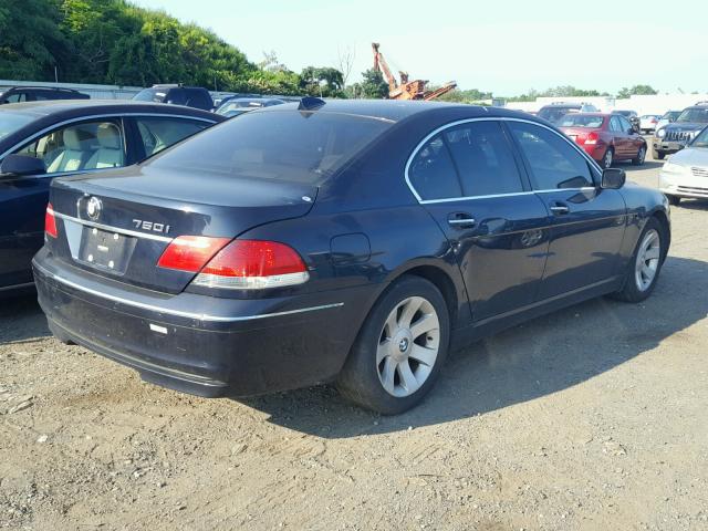 WBAHL835X6DT01177 - 2006 BMW 750 I BLUE photo 4
