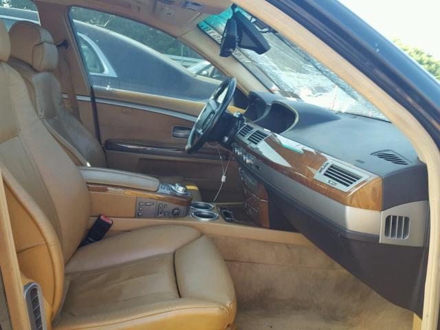 WBAHL835X6DT01177 - 2006 BMW 750 I BLUE photo 5