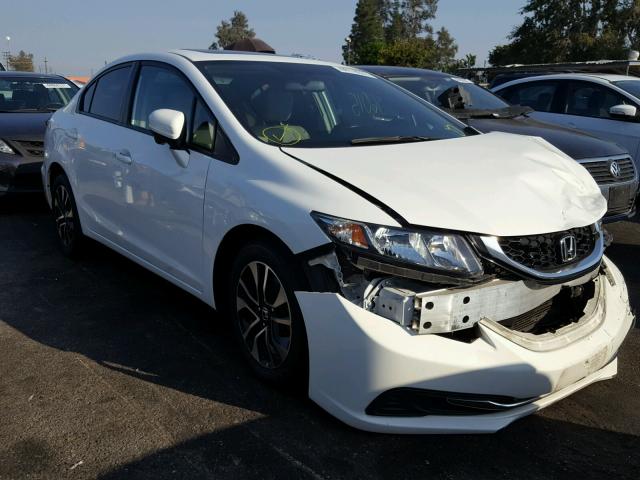 19XFB2F82EE249881 - 2014 HONDA CIVIC EX WHITE photo 1