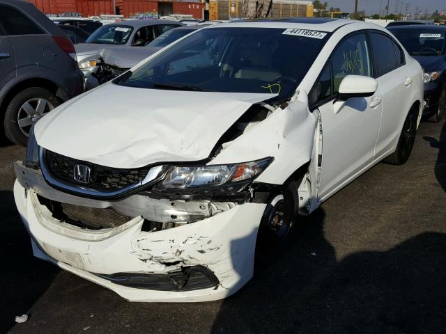 19XFB2F82EE249881 - 2014 HONDA CIVIC EX WHITE photo 2