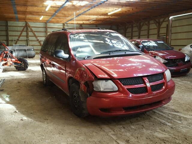 2D4GP44R33R232776 - 2003 DODGE GRAND CARA RED photo 1