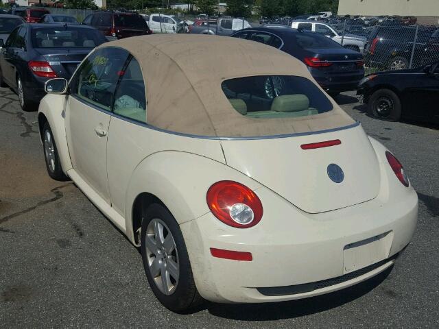 3VWRG31Y86M333929 - 2006 VOLKSWAGEN NEW BEETLE CREAM photo 3