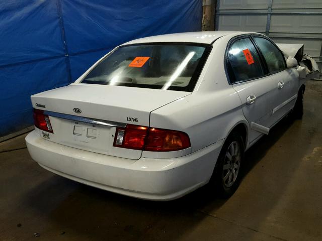 KNAGD124115052697 - 2001 KIA OPTIMA MAG WHITE photo 4