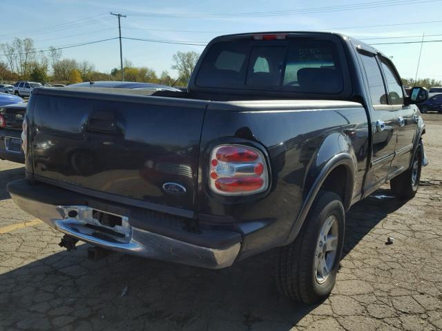 1FTRW08L72KA54259 - 2002 FORD F150 BLACK photo 4