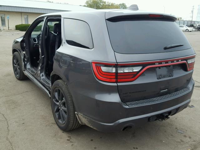 1C4SDJCT9HC771284 - 2017 DODGE DURANGO R/ GRAY photo 3