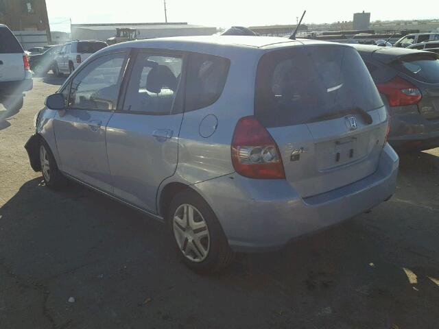 JHMGD38448S067999 - 2008 HONDA FIT BLUE photo 3