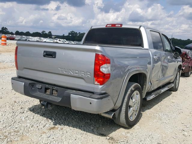 5TFGY5F18EX164146 - 2014 TOYOTA TUNDRA CRE Silber Foto 4