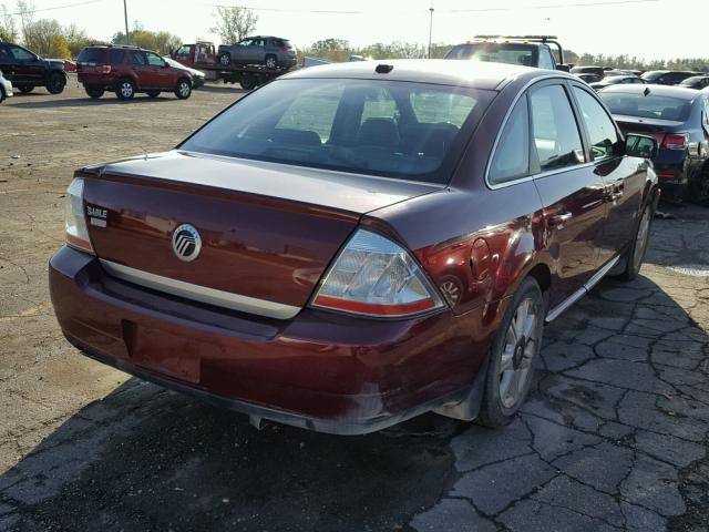 1MEHM42WX8G625507 - 2008 MERCURY SABLE PREM RED photo 4