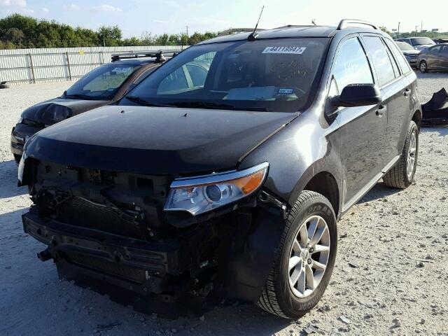 2FMDK3GC5DBC06525 - 2013 FORD EDGE BLACK photo 2