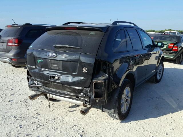 2FMDK3GC5DBC06525 - 2013 FORD EDGE BLACK photo 4