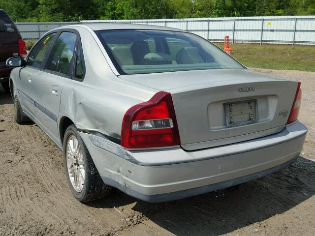 YV1TS90D611159111 - 2001 VOLVO S80 T6 SILVER photo 3