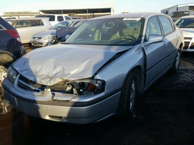 2G1WF52E949171459 - 2004 CHEVROLET IMPALA SILVER photo 2