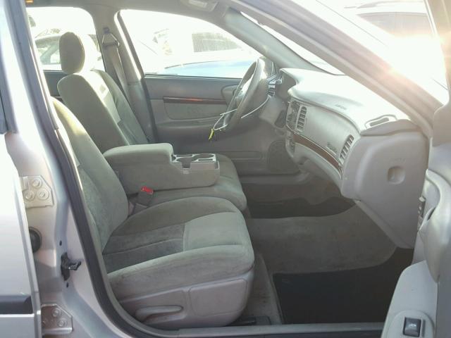 2G1WF52E949171459 - 2004 CHEVROLET IMPALA SILVER photo 5