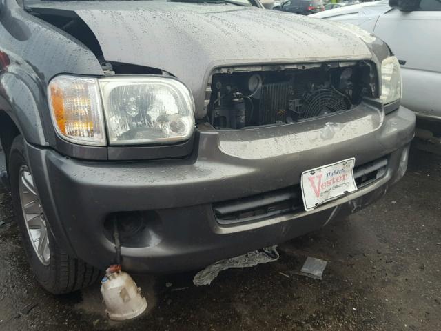 5TDZT38A06S282725 - 2006 TOYOTA SEQUOIA LI GRAY photo 9