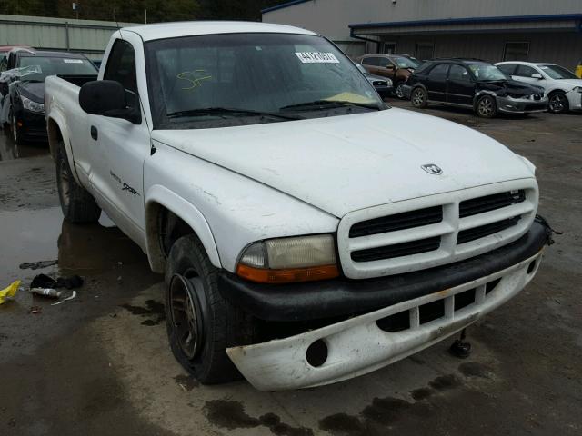 1B7GG26NXYS704554 - 2000 DODGE DAKOTA WHITE photo 1