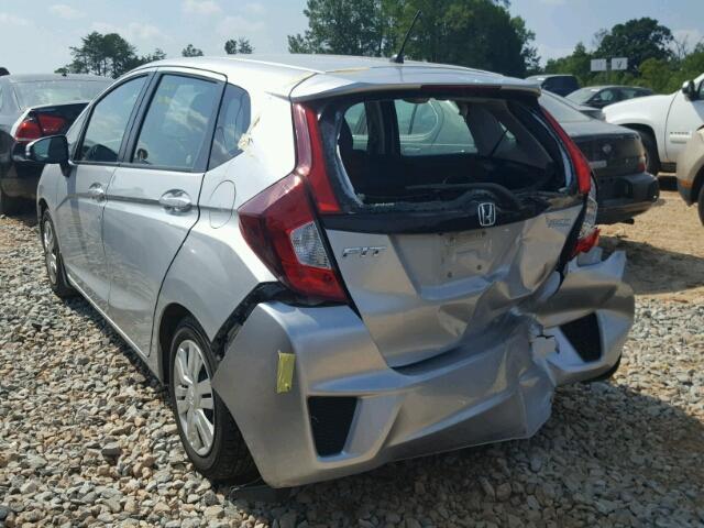 3HGGK5H51FM766039 - 2015 HONDA FIT LX SILVER photo 3