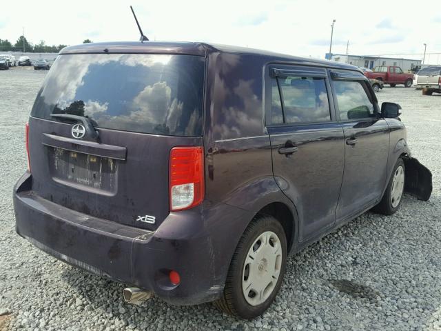 JTLZE4FE1CJ021199 - 2012 TOYOTA SCION XB მუქწითელი ფოტო 4