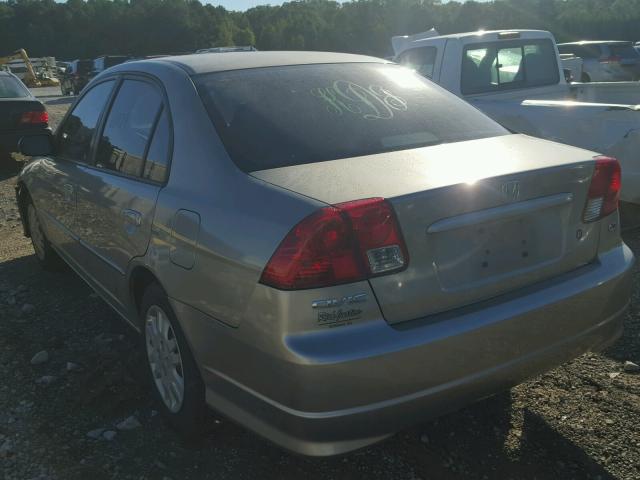 2HGES16515H598709 - 2005 HONDA CIVIC TAN photo 3