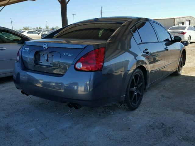 1N4BA41E96C820274 - 2006 NISSAN MAXIMA GRAY photo 4