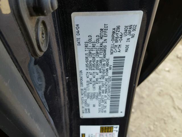 JTLKT324550173252 - 2005 TOYOTA SCION XB BLUE photo 10