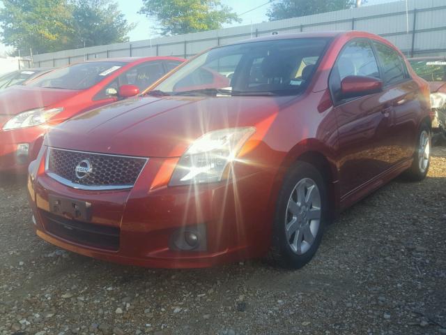 3N1AB6APXBL665588 - 2011 NISSAN SENTRA RED photo 2