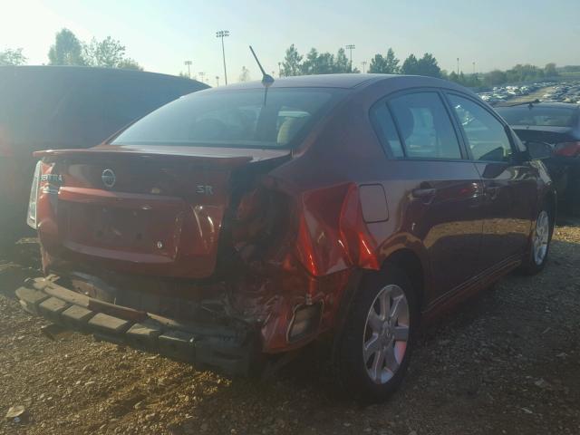 3N1AB6APXBL665588 - 2011 NISSAN SENTRA RED photo 4
