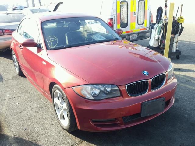 WBAUP73588VF08289 - 2008 BMW 128 I RED photo 1