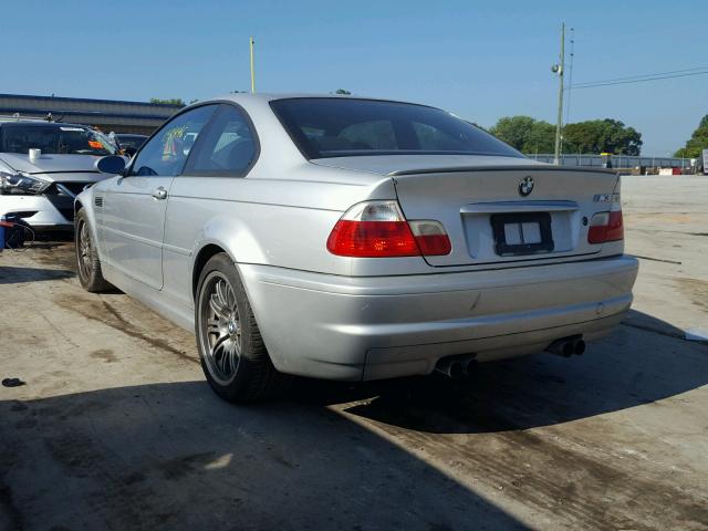 WBSBL934X1JR10634 - 2001 BMW M3 CI SILVER photo 3