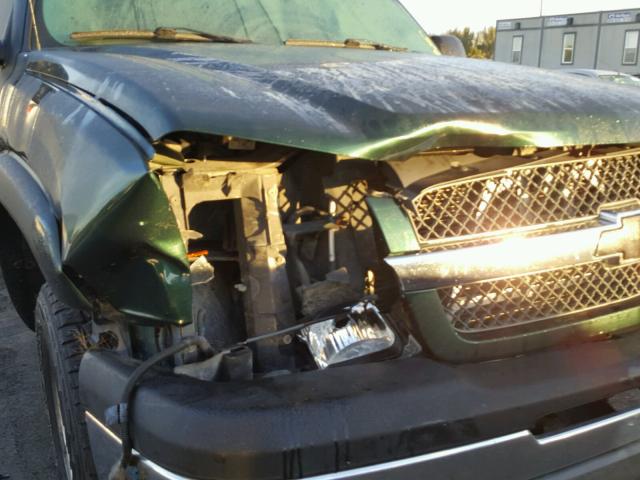 2GCEK13T551270221 - 2005 CHEVROLET SILVERADO GREEN photo 9