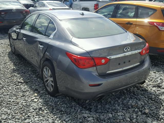 JN1EV7AP4HM743439 - 2017 INFINITI Q50 PREMIU GRAY photo 3