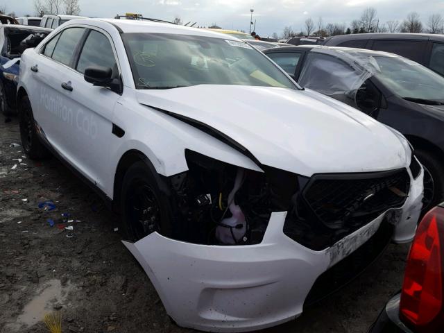 1FAHP2MK5EG158523 - 2014 FORD TAURUS POL WHITE photo 1