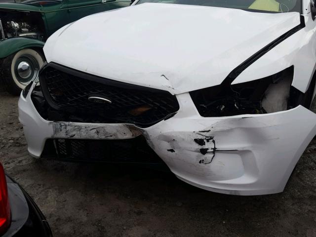 1FAHP2MK5EG158523 - 2014 FORD TAURUS POL WHITE photo 9