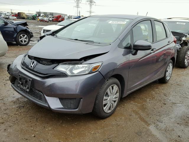 JHMGK5H51HS006264 - 2017 HONDA FIT GRAY photo 2