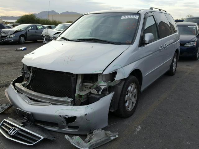 5FNRL18714B113887 - 2004 HONDA ODYSSEY EX SILVER photo 2