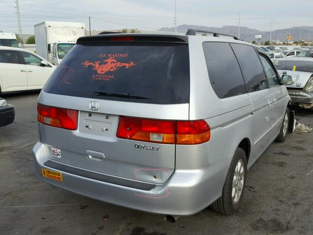 5FNRL18714B113887 - 2004 HONDA ODYSSEY EX SILVER photo 4